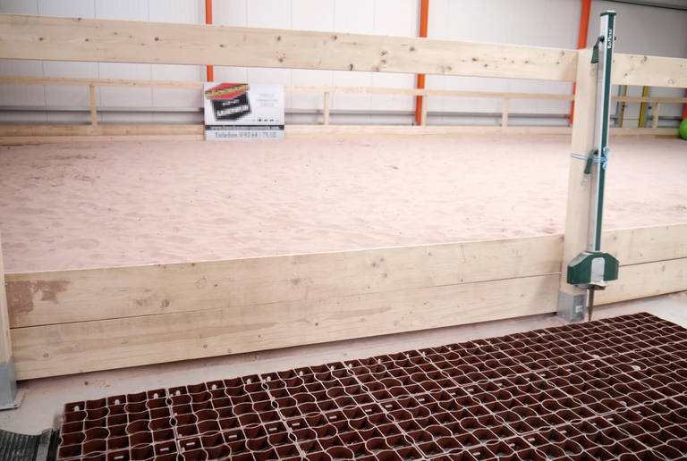 Indoor equestrian arena