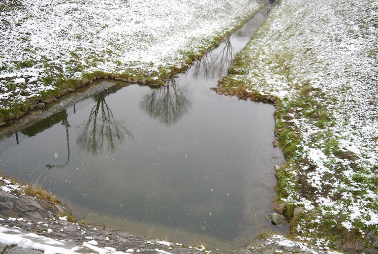 Rainwater retention basin Rehau, Germany