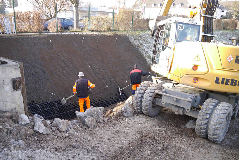 Depósito de aguas pluviales en Rehau