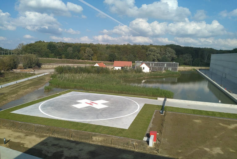 Fire department access road Belgium