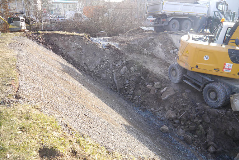 Depósito de aguas pluviales en Rehau