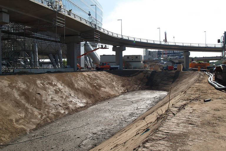 Stabilisation des talus de The Squaire, Francfort-sur-le-Main.