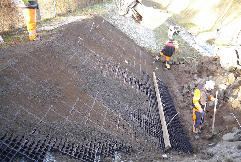 Depósito de aguas pluviales en Rehau